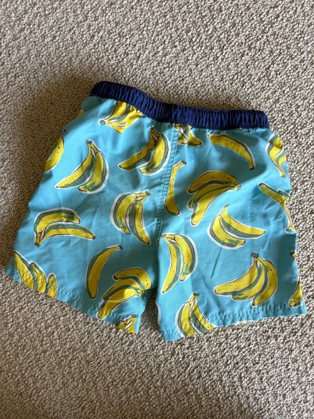 Mini Boden Boys 7-8 Banana Print Swim Trunks - Picture 3 of 3